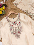 kurti pant dupatta set with embroidery work