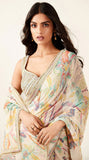 Pastel Symphony Georgette Printed Saree