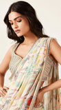 Pastel Symphony Georgette Printed Saree