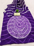 CHIFFON LAHERIYA PRINT SAREE WITH PRINTED BLOUSE