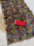 Georgette Sekhavati Print Saree.traditional Rajasthani-inspired look