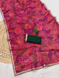 Georgette Sekhavati Print Saree.traditional Rajasthani-inspired look