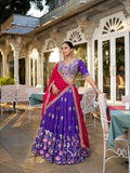 Vichitra Silk Sequins and Tread Embroidery Work