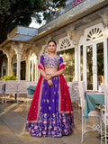Vichitra Silk Sequins and Tread Embroidery Work