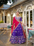 Vichitra Silk Sequins and Tread Embroidery Work